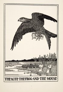 カイソウ、カエル、ネズミ、イソップの百寓話、pub.1903