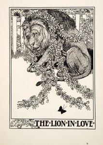 愛のライオン、イソップの百寓話、pub.1903