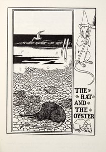 フォンテーヌ寓話、パブからのラットとオイスター。 1905 作： Percy J. Billingshurst