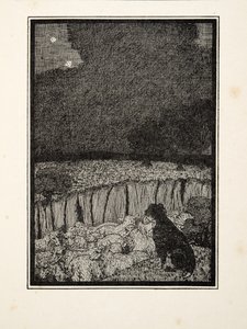 動物の百の逸話、パブからの羊飼いの犬。 1924 作： Percy J. Billingshurst