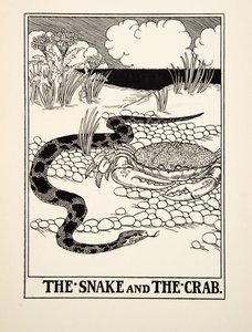 イソップの百寓話からの蛇とカニ、pub.1903