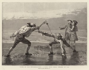旧剣術の種類、1760年の小剣との決闘