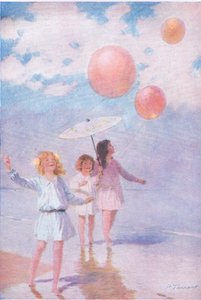 日差しの中でパドリング、マイマガジンのイラスト 作： Percy Tarrant