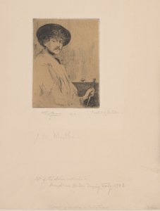 ホイッスラーの灰色のアレンジメントの後：画家の肖像、1874年。 作： Percy Thomas