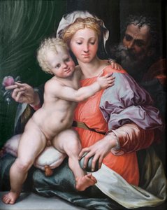 聖家族 作： Perino del (1501 47) Vaga