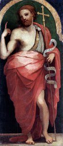 聖ヨハネ・バプティスト、サイドパネル（木に油彩、1535年頃 作： Perino del Vaga