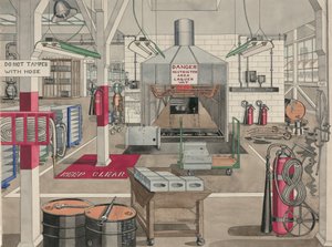 漆塗り桶、1946年。 作： Perkins Harnly
