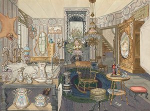 ルーム ハウス ベッド リビング ルーム、19351942。 作： Perkins Harnly