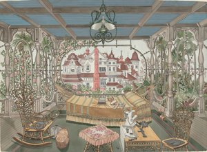 ベランダ、1885年 作： Perkins Harnly