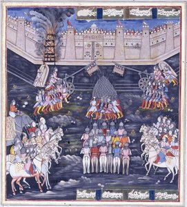 19世紀半ばの包囲 作： Persian School