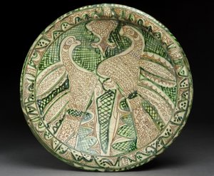 皿、13〜14世紀（陶器） 作： Persian School