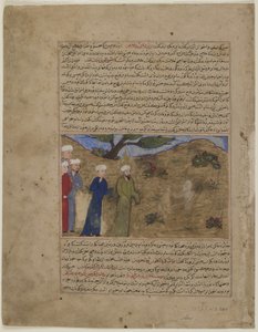 イエスとサム、Majma "al-tawarikh、c.1425 作： Persian School