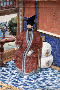 アルドシール・ミルザ王子の肖像、1852年頃 作： Persian School