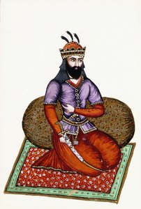 シャーガルシャブの肖像、19世紀 作： Persian School