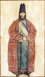 19世紀後半のサムカーンイルカーニの肖像 作： Persian School