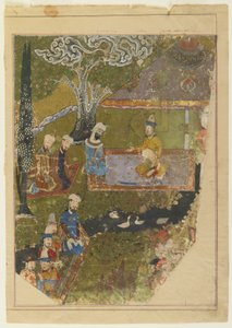 ティムールは1436年にバルフの王位に彼の加入の機会に聴衆を与えます