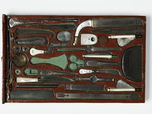 聖家族を描いた道具立て、1830年頃（ミクストメディア 作： Persian School
