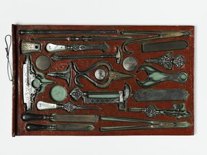 聖家族を描いた道具立て、1830年頃（ミクストメディア