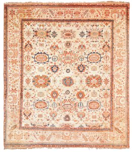 チーグラーカーペット、西ペルシャ、スルタンバード地区、1880年頃 作： Persian School