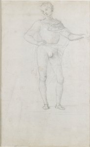 マギの崇拝の人物の習作、c1470-1520 作： Perugino