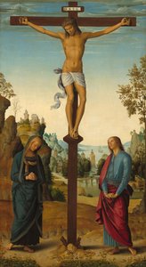 処女、聖ヨハネ、聖ヒエロニムス、聖マグダラのマリアとの磔刑…、c. 14821485
