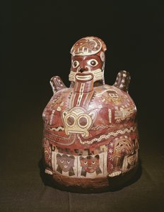 神像の陶器ナスカ文化（陶） 作： Peruvian School