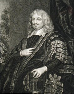 エドワード・ハイド卿（1609-74）第1代クラレンドン伯爵の肖像（「ロッジの英国肖像画」より 作： Peter (after) Lely