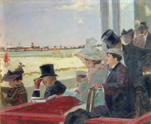 競馬、1902年（木の上の油） 作： Peter Alexandrovich Nilus