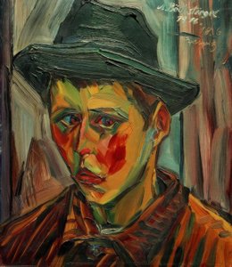 男の子の頭 作： Peter August Böckstiegel