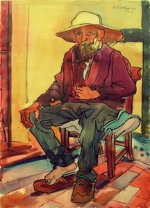 ウェストファリアの農夫の休息 (トルリュムケ) 作： Peter August Böckstiegel