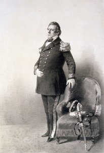 P.ハースによって彫刻された「日本探検隊のグラフィックシーン」のマシューカルブレイスペリー将軍（1794-1858）が1856年に公開（写真グラビア）