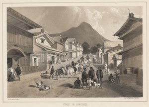 ハコダディの通り、サロニーウント社によるリソ、1855年（クロモリト）