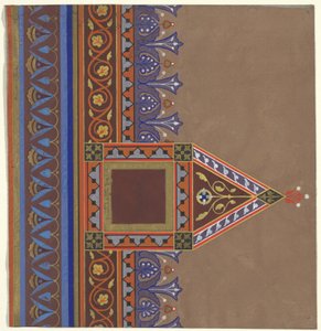 ブルックリン図書館の装飾デザイン、1868〜69年
