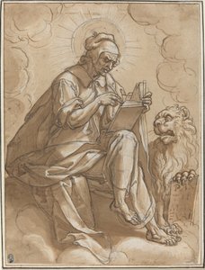 伝道者聖マルコ 作： Peter Candid after Heinrich Aldegrever after Georg Pencz