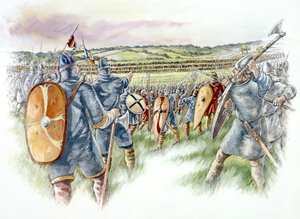 ヘイスティングスの戦い、1066年、c1990-2010 作： Peter Dunn
