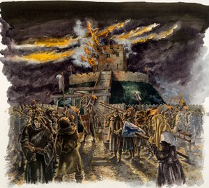 クリフォードの塔、1190、c1990-2010。 作： Peter Dunn