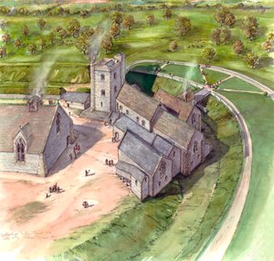 Ludgershall 城、14 世紀後半、c1990-2010 作： Peter Dunn