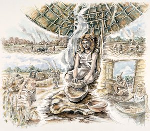 新石器時代の穀物生産、c1990-2010 作： Peter Dunn