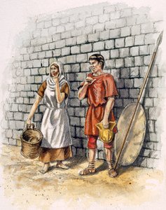 ローマの男性と女性、c2世紀、c1990-2010 作： Peter Dunn