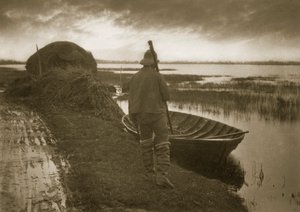 マーシュ・マン、スクーフのものをカットする途中、1886年頃 作： Peter Emerson und Thomas Goodall