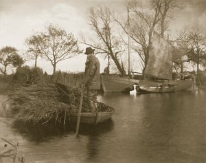 グラドンカッターの復活、ノーフォークブロードの生活と風景、1886年頃 作： Peter Emerson und Thomas Goodall