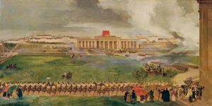 1826 年 4 月 13 日の郊外のブルクプラッツでのフィールド ミサ