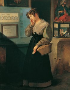 宝くじ金庫の前の女の子 作： Peter Fendi