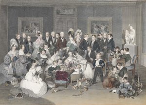 1834年、1834年のオーストリア皇室。 作： Peter Fendi