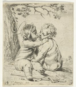 子供としてのキリストと洗礼者ヨハネ 作： Peter Franchoys