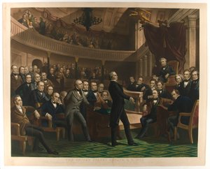 アメリカ合衆国上院 1850年、パブ。 c1855。 作： Peter Frederick Rothermel