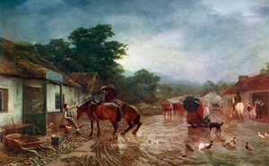 雨の日、1870年、1912年。 作： Peter Graham