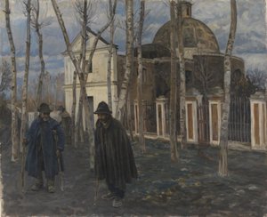 ポンペイの近く、S. Giuliano の外の物乞い。 1904-05 作： Peter Hansen