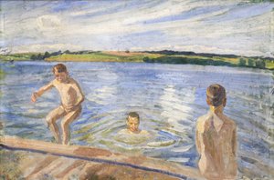男の子の入浴 作： Peter Hansen