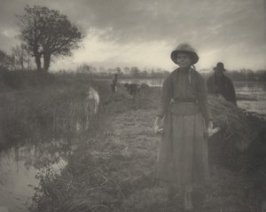 ポリング・ザ・マーシュ・ヘイ 1886年クリエイター。ピーター・ヘンリー・エマーソン博士、トーマス・フレデリック・グドール。 作： Peter Henry Emerson, Thomas Frederick Goodall